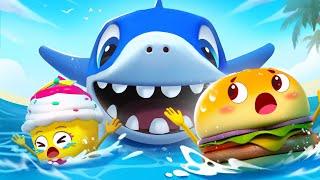 Swimming Game with Shark +More | Yummy Foods Family Collection | Best Cartoon for Kids