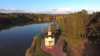 suhanovo sunset near pond