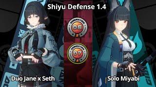 SOLO !! M0 Miyabi & Duo M0 Jane x Seth - Shiyu Defense 6 & 7 S Rank Zenless Zone Zero