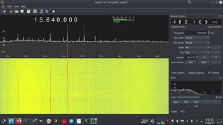 Radio Azadi (Radio Free Afghanistan) 15640 khz on RTL-SDR Blog V3 with Gqrx SDR (2339.50 km away)