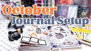 Monthly Cover Creative Journal Setup & Plan With Me October 2024 [Window Dutch Door Spread]