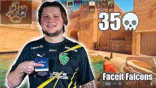 СИМПЛ ВЕРНУЛ ФОРМУ! S1MPLE ТРЕНИРУЕТ FALCONS НА FACEIT / CS2