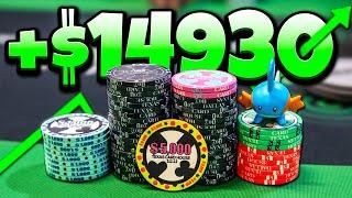 Flopping a SET OF TENS in a $15,000 POT!! Redemption at $5/10/25 | Poker Vlog #243