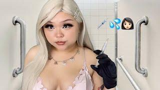 ASMR valley girl gives you $5 botox in the bathroom stall (realistic) 