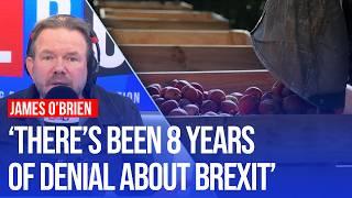 James O'Brien reacts as economists warn the impact of Brexit is getting worse | LBC