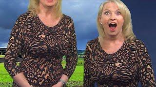 Carol Kirkwood's Jaw Dropping Tight Dress + Puts Dan in His Place!