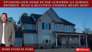 Stunning New Construction In Acworth, GA, Top-School District, Basement, GORGEOUS LOT