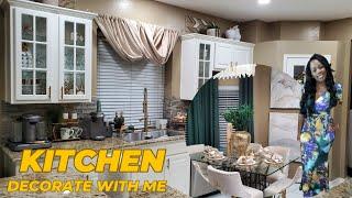 FALL KITCHEN DECORATING IDEAS FOR COUNTERTOP|simple & affordable Tablescape|Kitchen Decorate With Me