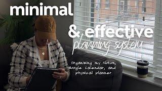 Decluttering and Organizing My Digital Spaces | Notion + Google Calendar + Planner