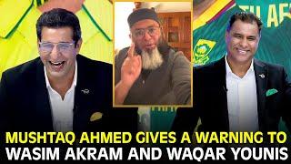 Mushtaq Ahmed Gives a Warning to Wasim Akram and Waqar Younis | #AUSvSA | #ChampionsTrophy | ZA1K