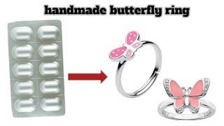 how to make a ring  diy home made butter flay ring idea/ medicine Ring/medicine wapars ring / diy