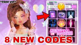 HOW TO GET ALL 8 NEW *SECRET* CODES AND FREE VIP IN DRESS TO IMPRESS 