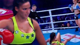 Women's Kickboxing Fight Esma HassHass A handsome victory of Fight Queen!