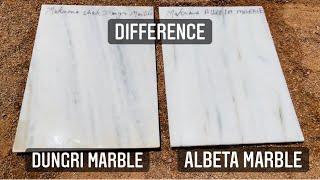 Difference between Makrana Chak dungri marble & Albeta marble. Difference in Dungri marble & Albeta