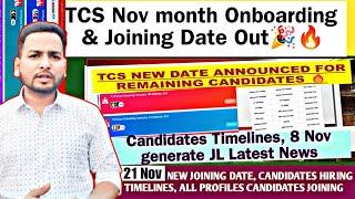 TCS Onboarding & Joining Imp Update | 21 Nov Candidates Joining Timelines | Full Joining Status, OL