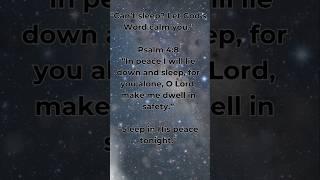 Sleep in Peace | Bible Verse for Restful Nights | Psalm 4:8 #bibleverseforsleep #sleepinpeace