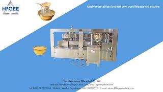 HIGEE MACHINERY -Ready to eat cubilose bird nest bowl type filling seaming machine