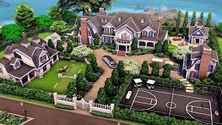 Huge Hamptons Family Mansion | The Sims 4 Speed Build