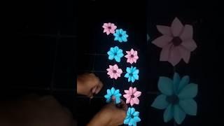 how to make paper flower/wall hanging #paperflower #diy