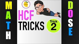 Math Tricks - Find HCF mentally without factorisation (within seconds) - [Part2] #shorts #math