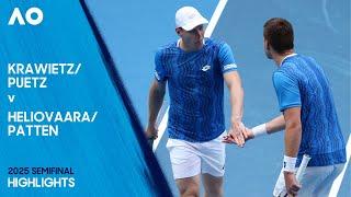 Krawietz/Puetz v Heliovaara/Patten Highlights | Australian Open 2025 Semifinal