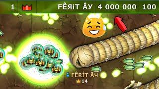 LİTTLE BİG SNAKE.İO4 MİLLİON World Record MAXİMUM Score Gameplay