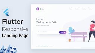 Flutter Web : Responsive Landing Page - Speed Code