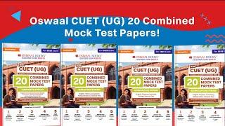 CUET UG 20 Combined Mock Test Papers For 2025 Exam | Oswaal Books