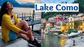 Day 1 In Lake Como, Magical Sunset In Varenna Town| How To Spend A Day | Desi Couple Travel Vlog