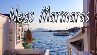 Neos Marmaras pretty little town in Greece on Halkidiki peninsula, Sithonia