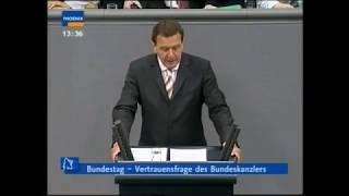 Vertrauensfrage Gerhard Schröder 2005