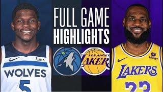 Los Angeles Lakers vs Minnesota Timberwolves Full Game Highlights | NBA Full Game Highlights 2024