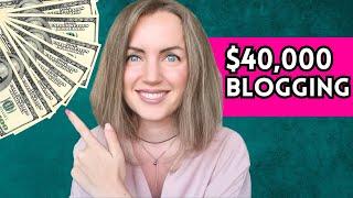 How I Made $40,000 Passively | How to Make Money Blogging  | Blog Income Report #makemoneyonline