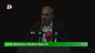 ELAZIĞSPOR ESKİ BAŞKANI SERKAN ÇAYIR, GENEL KURULDA VEDA KONUŞMASI YAPTI