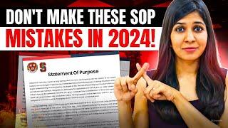 WORST SOP MISTAKES 2025! Statement of Purpose for Study Abroad