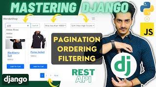 Adding Search Filtering, Attribute Filtering, Ordering &  Pagination || Rest API in Django