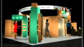 3d Architectural Walkthrough - Concept Stores StallDesign by Outsource3danimation.com