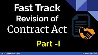 Contact Act | Part -1 | Fast track Revision
