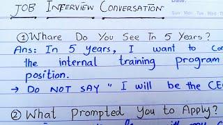 Job Interview Conversation || Questions And Answers In Interview|| GARJAN Knowledge #interview