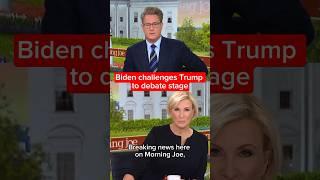 Biden challenges Trump to debate stage