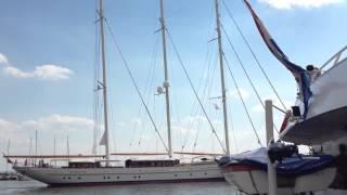 Mikhail S. Vorontsov leaves the harbor. (discovery)
