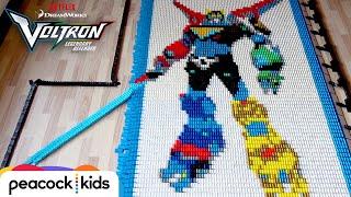 Voltron in 30,000 Dominoes | DREAMWORKS VOLTRON LEGENDARY DEFENDER