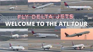 FLY DELTA JETS 2024: Hartsfield Jackson Atlanta International (ATL) Plane Spotting 4K