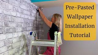 Prepasted Wallpaper Installation