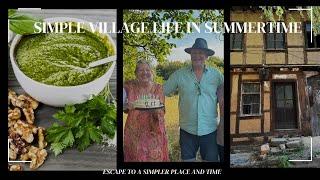 Mid Summer in our Bulgarian Village  -  Derelict Garden Plans, Renovation Update, Making  Pesto