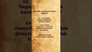 “Genel Tarih 1 Dakikada! | En Temel Bilgiler”#tyt #ayt #eğitim #kpss #tarih