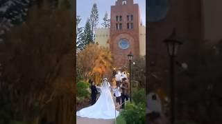 Preparing the bride for the Wedding March at Caleruega Church #wedding #weddingphilippines