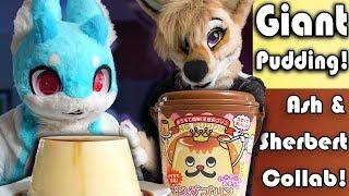 Furries Make A Giant Pudding! - Ash Coyote & Sherbert make a gigantic Giga Pudding in fursuit!