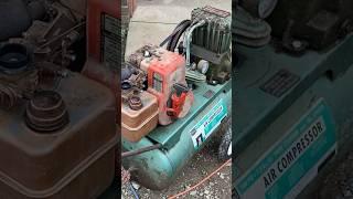 Old Sears air compressor first start.