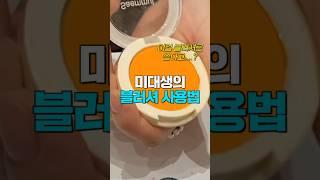 미대생 블러셔 사용법…